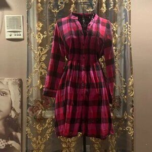 Victoria's Secret PINK plaid tunic *VINTAGE*